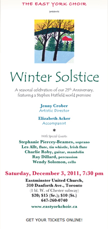 Poster for Winter Solstice Concert